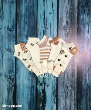 جوراب خرسکی رنگ آجری